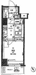 LIVCITY西川口弐番館 1Kの間取図画像