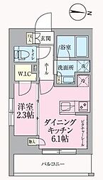 ARKMARK高円寺 5階1DKの間取り