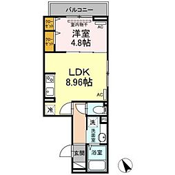 アンジュール練馬 1LDKの間取図画像