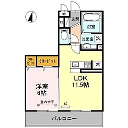 間取図画像 1LDK