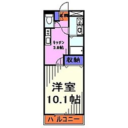 間取図画像 1K
