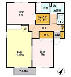 間取図画像 2LDK
