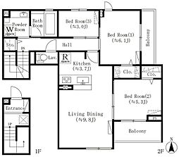 ParkBear四谷三丁目 2階3LDKの間取り