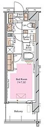 ブランシエスタ糀谷 1Kの間取図画像