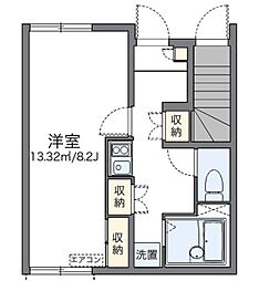 レオネクストMKヴィヴレ 1階1Kの間取り