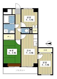 ヴェルメゾンサトウ 2階3DKの間取り