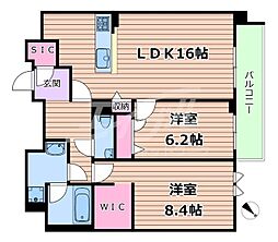 シャーメゾン エフ オーキッド 大阪城 2階/-