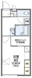 レオパレスALF 1Kの間取図画像