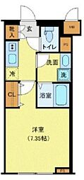 genoviawarabi 1Kの間取図画像