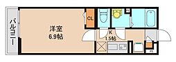 リブリ・シュシュセッテ7 1Kの間取図画像