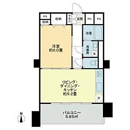 ドミール千駄木 1LDKの間取図画像