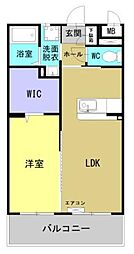 ＭＡＲＩＮＥ　ＲＯＡＤ 305 3階1LDKの間取り