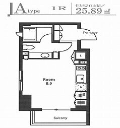 ステイシス町屋 ワンルームの間取図画像