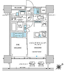 プレミスト板橋 1005 10階1LDKの間取り