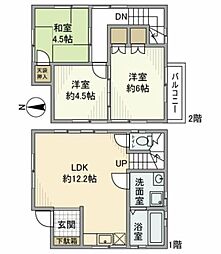屋敷戸建 3LDKの間取り