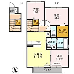 BIG JOY YAMATO 2階3LDKの間取り