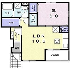 サンリットスクエア 1LDKの間取図画像