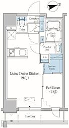アーバネックス北上野 8階1SLDKの間取り