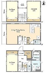 浦和戸建住宅2 3LDKの間取り
