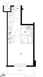 ルーブル板橋東新町弐番館 9階1Kの間取り