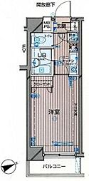 パークウェル代々木 1Kの間取図画像