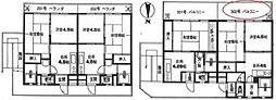 ファミールハイム 2DKの間取図画像