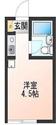 ハイツＪＹ 1階ワンルームの間取り