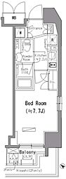 ParkAxis台東根岸 1Kの間取図画像