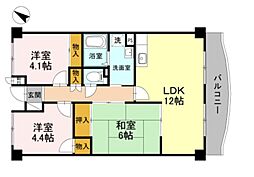 グランド・ハウス・プラム 3LDKの間取図画像