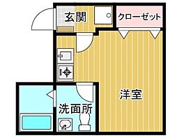 rapa千葉椿森 3階ワンルームの間取り