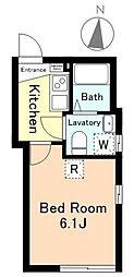 Chum Koiwa 1Kの間取図画像