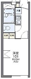 レオパレスハロー越谷 1Kの間取図画像