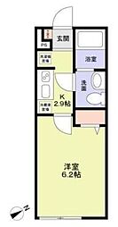 仮称船橋日大B新築計画 3階1Kの間取り