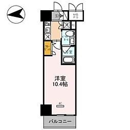 フェニックスレジデンス堺東 1Kの間取図画像