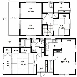 中町3丁目貸家 1階4SLDKの間取り