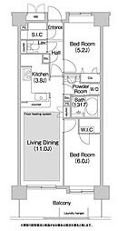 コンフォリア板橋仲宿 2LDKの間取図画像