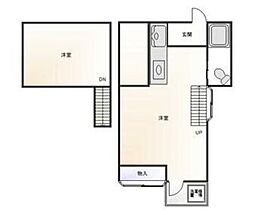 レジデンス狛江II 1階ワンルームの間取り