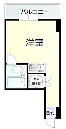 グレイス大森海岸 3階ワンルームの間取り