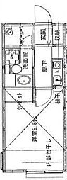ラハイナ井土ヶ谷 1Kの間取図画像