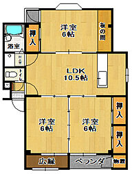 間取図画像 3LDK
