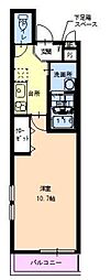 フジパレス市駅東5番館 1Kの間取図画像