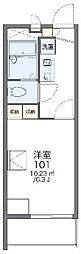 レオパレスリトルベル 1Kの間取図画像