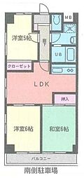 シャネレードMK 3DKの間取図画像