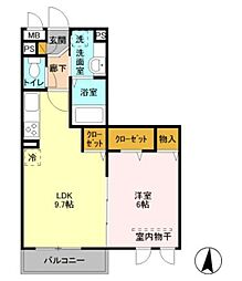 roidel'ours3 1LDKの間取図画像