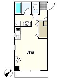 グリーンハイム 1Kの間取図画像