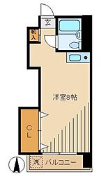 ふそうこうぽらす ワンルームの間取図画像