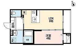 robot home 西大宮IV 1LDKの間取図画像