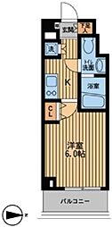 プライムアーバン中野上高田 1Kの間取図画像