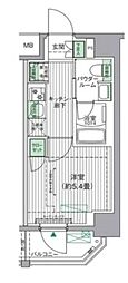 BPRレジデンス青砥 9階1Kの間取り