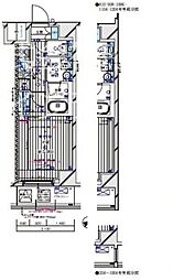 メインステージ水天宮前 9階1Kの間取り